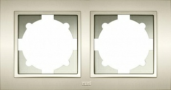 Рамка Zena 2-местная титаниум (Турция)