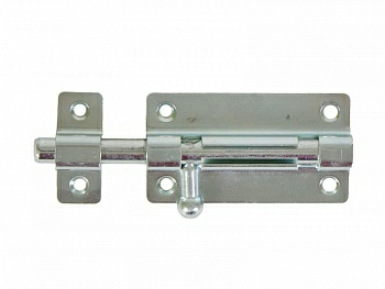 Задвижка дверная 01, цинк (пакет/1шт) (Россия)