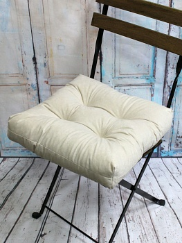 Подушка декоративная  МАТЕХ VELOURS LINE 40*40*8. молочный (Беларусь)