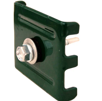 Комплект крепежа 5,5*32, скоба 40*40, пластиковый вкладыш (Россия)