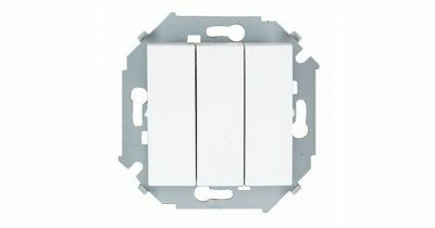 Выключатель трехклавишный Simon 1591391-030 белый|купить Практик Борисов