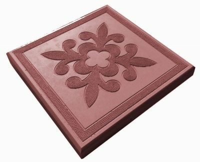Плитка тротуарная цветок красный 30*30*3|купить Практик Борисов