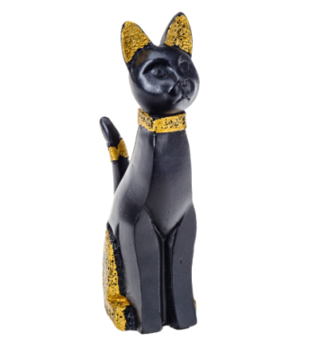 Статуэтка полистоун "Чёрная кошка" 12,5*5,5*3,7 см 27978307 (Китай)