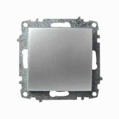 Выключатель Zena 1-клавишный проходной серый (Турция)
