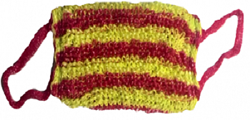 Мочалка банная для взрослых полипропиленовая "Махровая Арбуз"