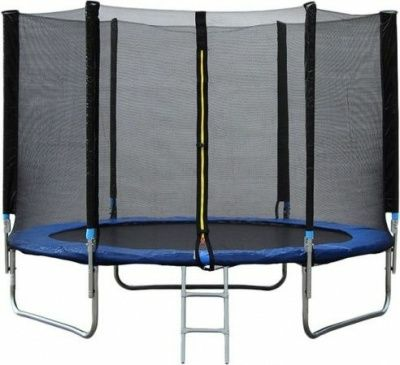 Батут Bebon Sports 8FT c сеткой безопасности и лестницей, арт. 08342F2YL (Китай)