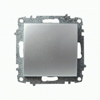 Выключатель Zena 1-клавишный серый (Турция)