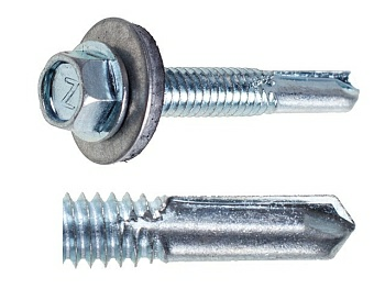 Саморез кровельный увеличенное сверло РТ5 цинк STARFIX (Россия)