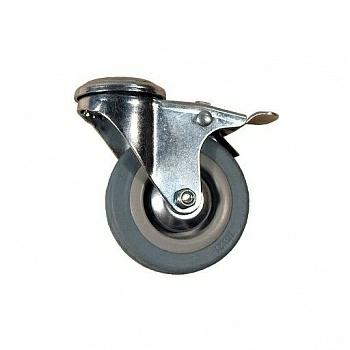 Поворотная колесная опора,c тормозом под болт (10/120) SChgb 25 (Турция)