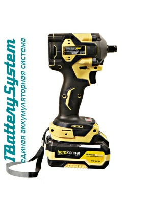 Аккумуляторный ударный гайковерт Hanskonner HCD20420BLC (Китай)
