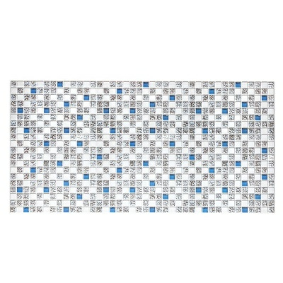 Панель ПВХ Мозаика Коллаж голубой 960х480мм (Россия)