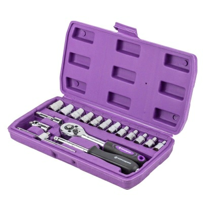 Набор инструментов 17 предметов 1/4" 6-гранная 4-13мм (Китай)