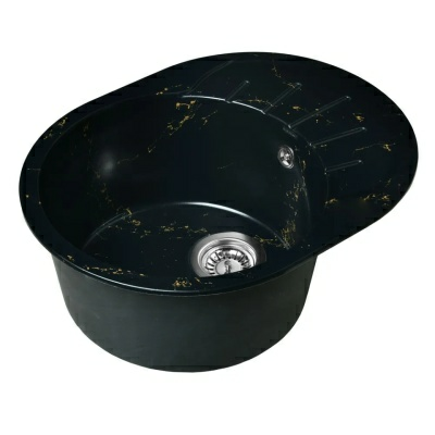 Кухонная мойка Wisent WA03-14 черно-золотой (без сифона) (Беларусь)