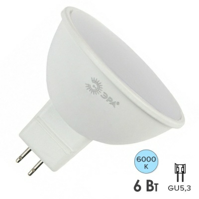 ЭРА STD LED MR16-6W-860-GU5.3 Лампочка светодиодная (Китай)