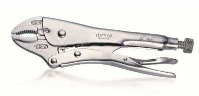 Зажим-плоскогубцы изогнутые 130мм TOPTUL DAAQ1A05 (Тайвань)