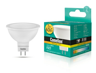 Camelion LED7-JCDR/830/GU5.3 лампа светодиодная (Китай) Camelion LED7-JCDR/830/GU5.3 лампа светодиодная (Китай)