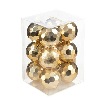 Набор новогодних шаров Ausini 6см, 12шт JQ-2308/SL Китай)