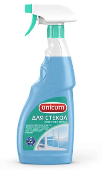 Средство для мытья стекол UNICUM "Морской бриз", 500 мл (Россия)