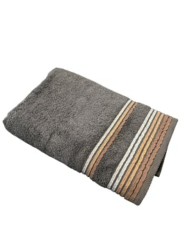 Полотенце махровое Shik графит плотность 490 ЦУМ ОСН1947 (Узбекистан)