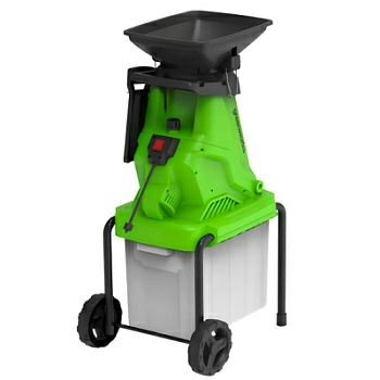 Измельчитель садовый электрический Greenworks 220В 2800Вт с контейнером 2208007 (Россия)