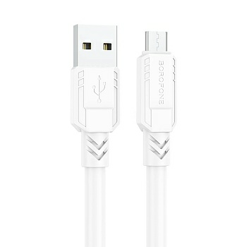 Кабель BX81 для Micro USB белый 1 метр Hoco (Китай)