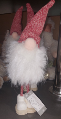 Фигура новогодняя Калядны час Plush Gnome 25х6см O5312-76 (Китай)