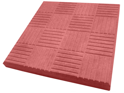 Плитка тротуарная шашка красная 30*30*3 |купить Практик Борисов