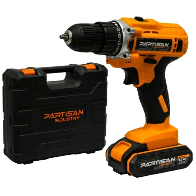 Дрель-шуруповерт аккумуляторная PARTISAN AD-18.2 (Китай) 