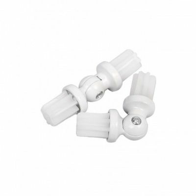 Соединитель угловой 19мм. белый глянец (Китай)