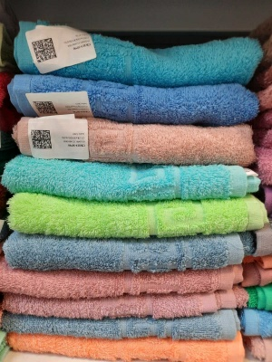 Махровое полотенце гладкокрашеное и жаккардовое 50*90 (Беларусь)