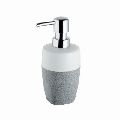 /Дозатор для жидкого мыла серый STONE (Польша)/