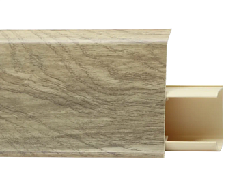 Плинтус ПВХ с съемной панелью TERA 72мм 736 Носталгия 2,2м (Россия) в Борисове