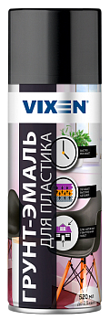 Грунт-эмаль для пластика аэрозоль 520 мл, Vixen в Борисове