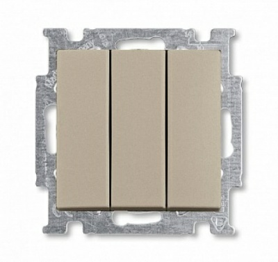 Выключатель Zena 3-клавишный кремовый (Турция)