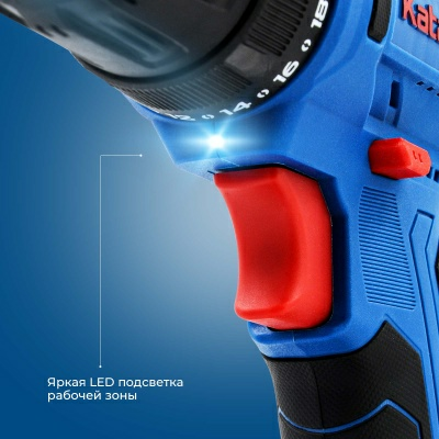 Аккумуляторная дрель-шуруповерт Katana CD 3000 (21В, 1акк, 1,5А/ч, Li-ion, 10 бит, коробка) (Китай)