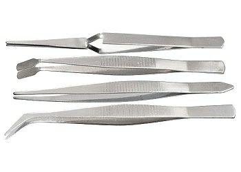 Набор пинцетов из нержавеющей стали Spatra, 4шт (Китай)