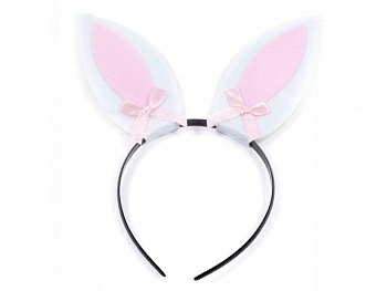 Украшение карнавальное пластмассовое - обруч на голову Заюша (Китай)