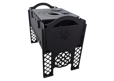 Мангал разборный с чугунной плитой П1-3 (Беларусь)