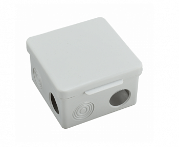 Коробка распределительная КР 80*80*50мм квадратная 7 выходов (гермовводы) (Россия) 