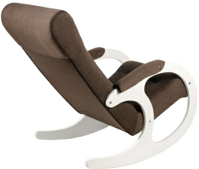 Кресло-качалка Бастион 3 United 8 с белыми ногами (Беларусь)