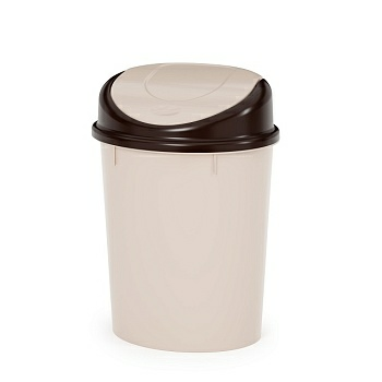 Ведро мусорное 8 л, бежевый, Альтернатива М1550 (Россия)