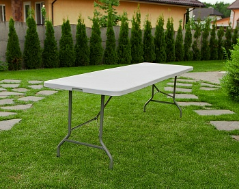Стол складной пластиковый CALVIANO 180 см light (Китай)