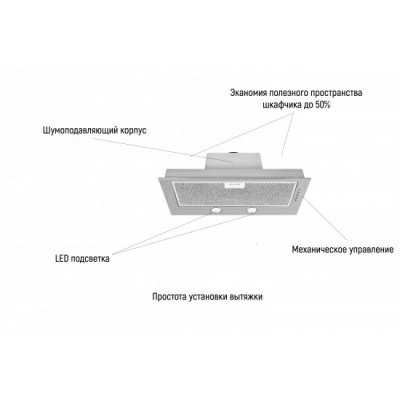 Вытяжка Ciarko CUB 60 Black (Польша)