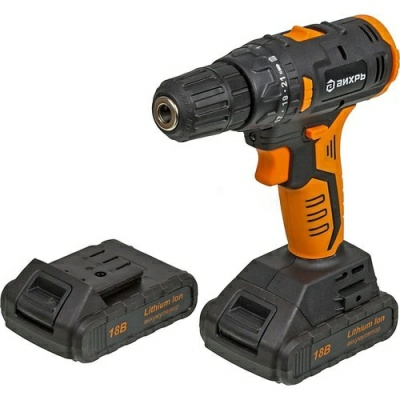 Дрель-шуруповерт аккумуляторный Вихрь ДА-18Л-2КА (Китай)