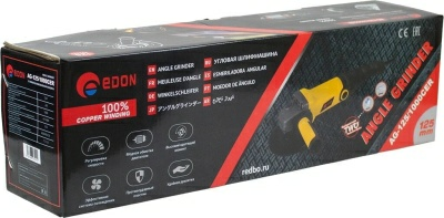 Машина шлифовальная угловая Edon AG-125/1000CER (Китай)