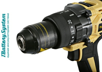 Аккумуляторная дрель Hanskonner HCD18165BLI (Китай) 