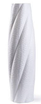 Ваза для цветов керамическая "Объёмные полосы" 60 см (Беларусь)