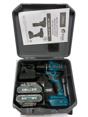 Дрель-шуруповерт аккумуляторная Edon AD-21CBL (Китай)