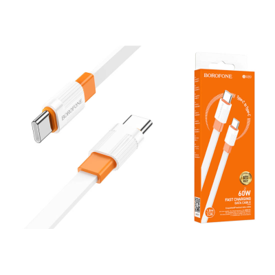 Кабель BX89 Type-C-Type-C 60W оранжевый 1м BOROFONE (Россия)