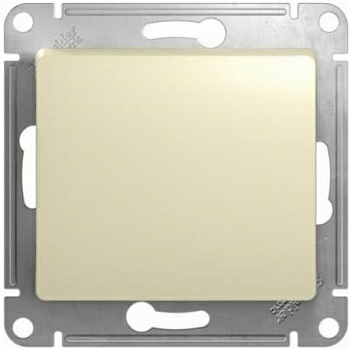 Переключатель GLOSSA 1-клавишный (бежевый) (Латвия)